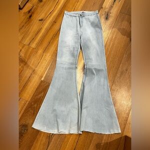 Buddylove Light Gray Flared Women's Jeans